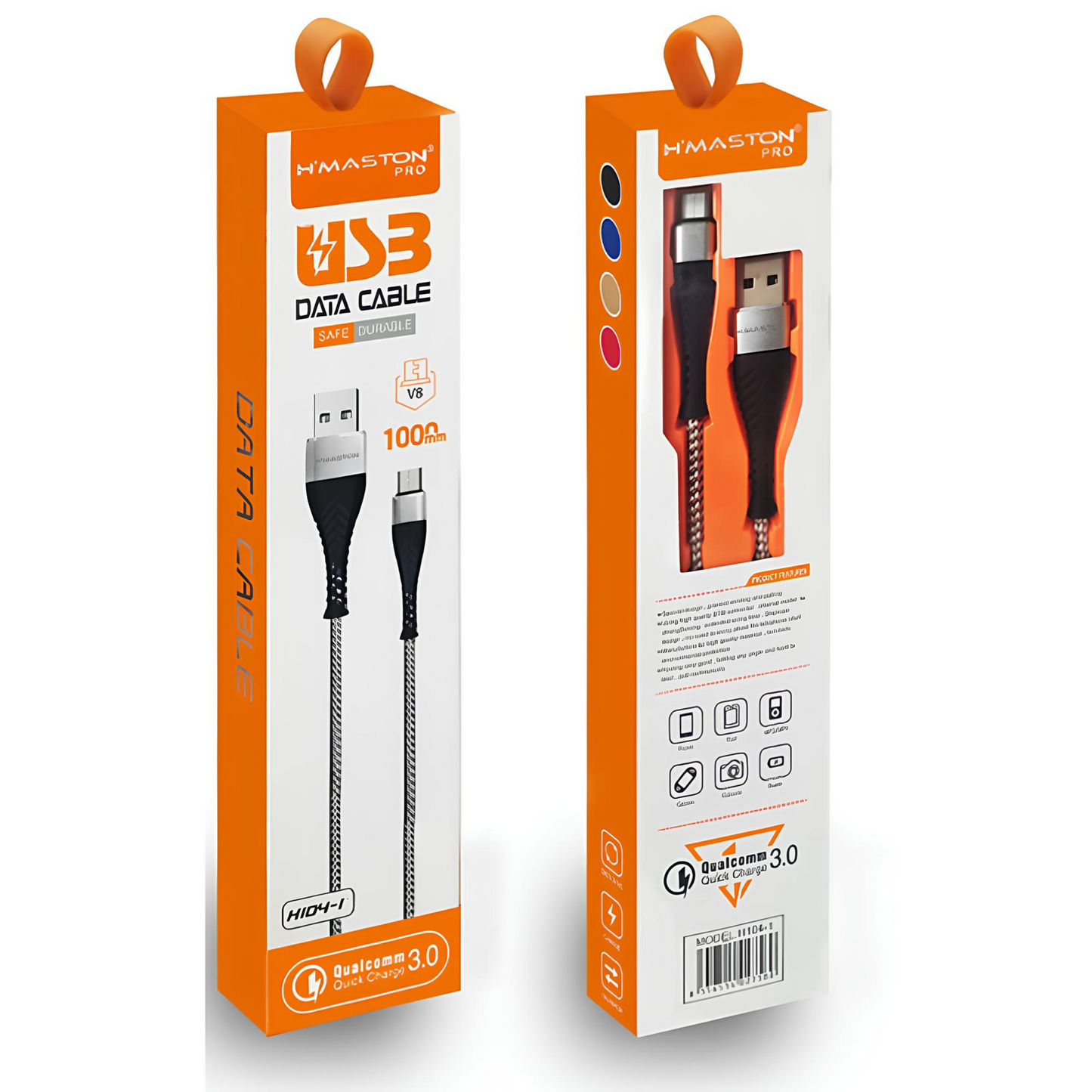 Cabo Para Transferência de Dados Micro USB V8 H'maston H104