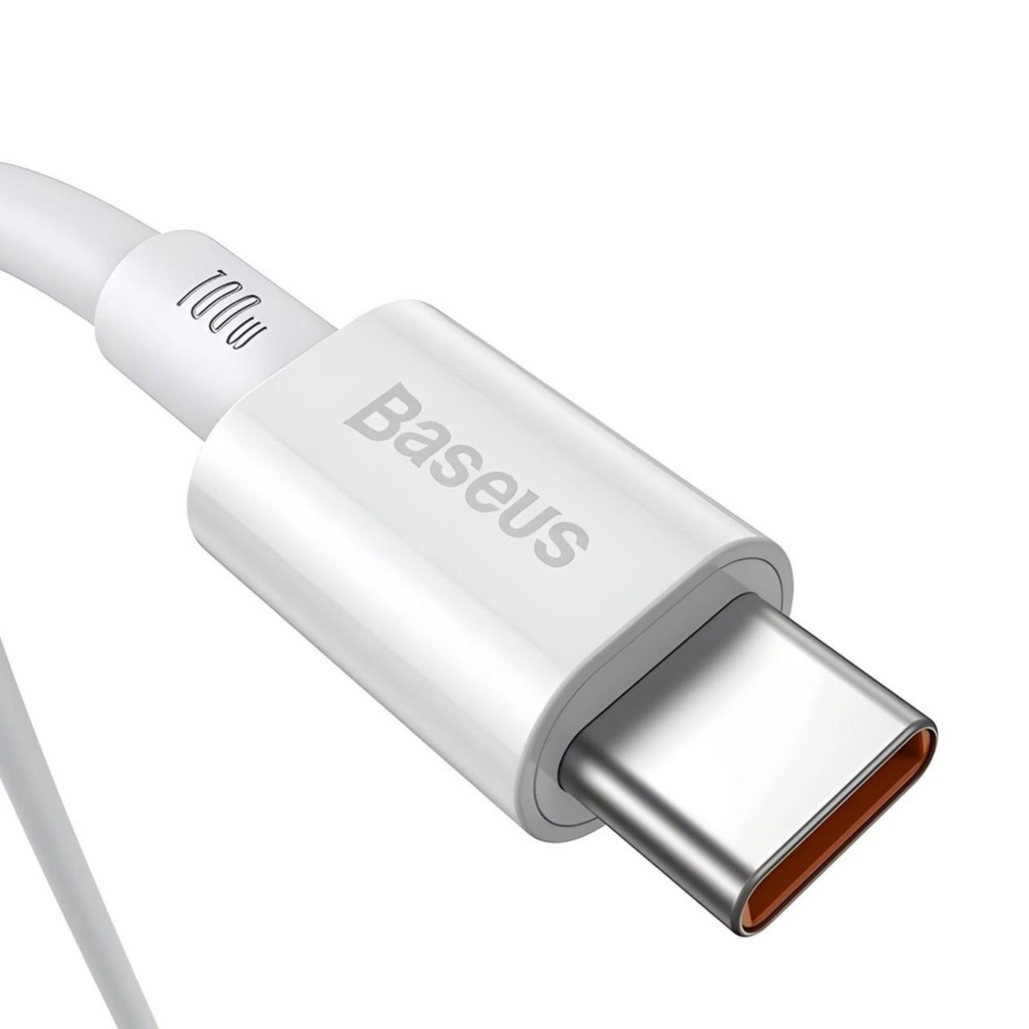 Cabo Turbo 100W USB-C P/ USB-C Superior Series 1 Metro Branco Baseus