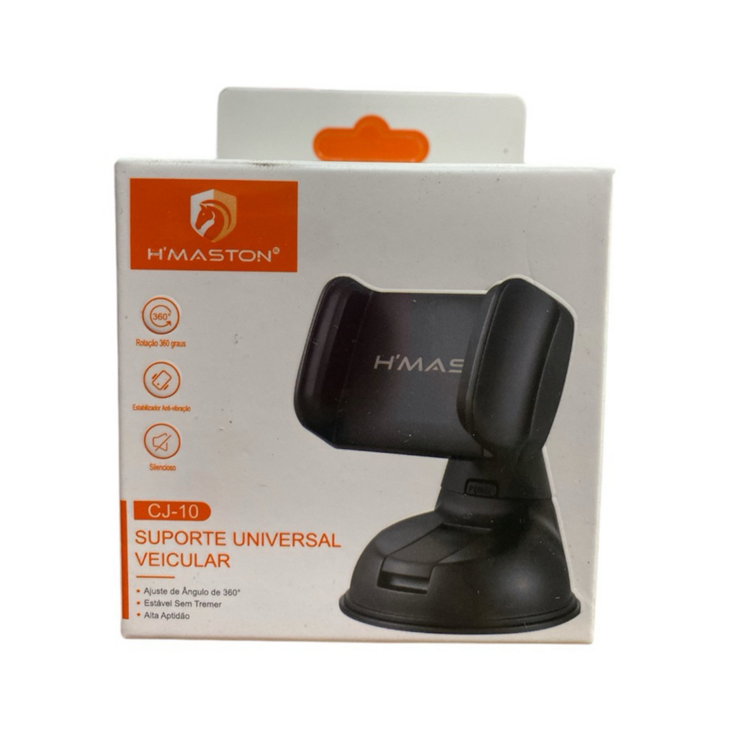 Suporte Universal Veicular Painel Vidro Giratório Para Celulares H'Maston