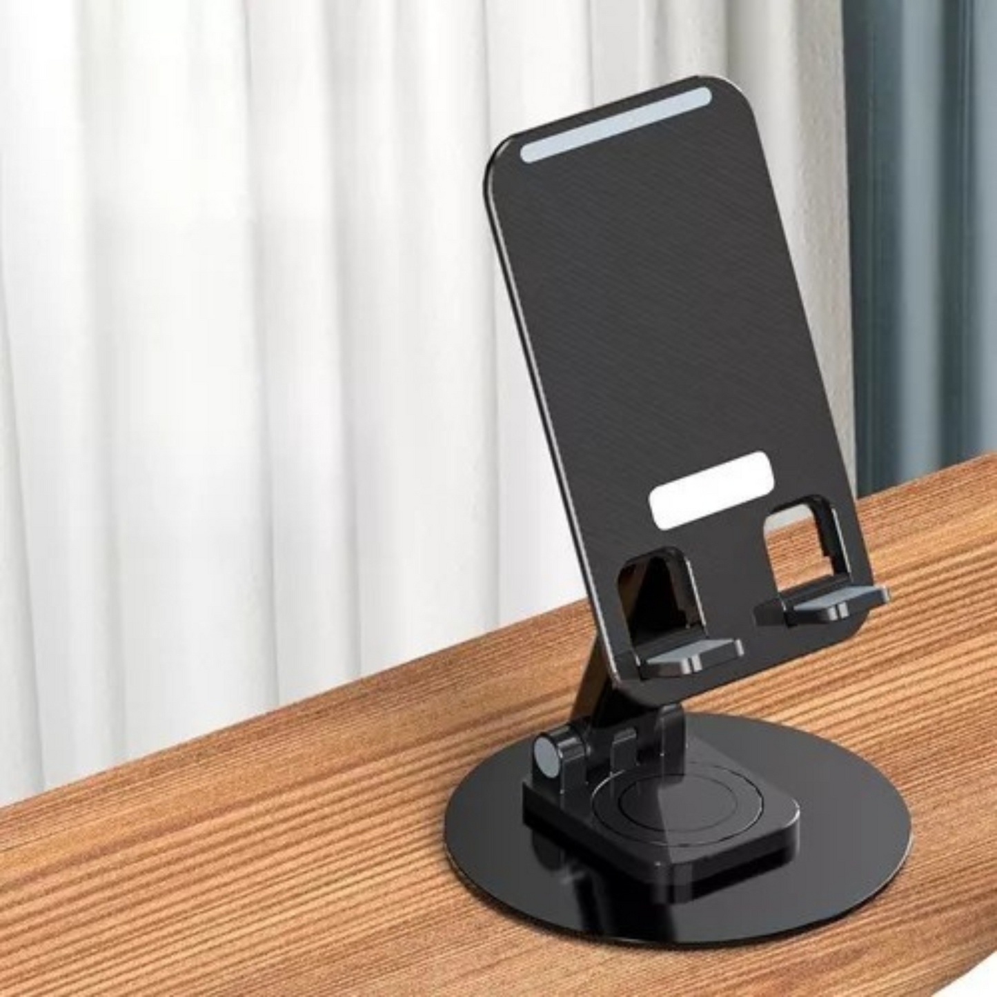 Suporte De Mesa Alúminio P/ Celular E Tablet Ajustável 360º