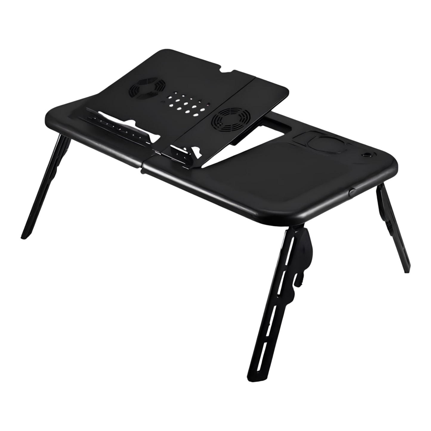 Mesa Articulada Dobravel P/ Notebook Com Cooler Sofa Cama