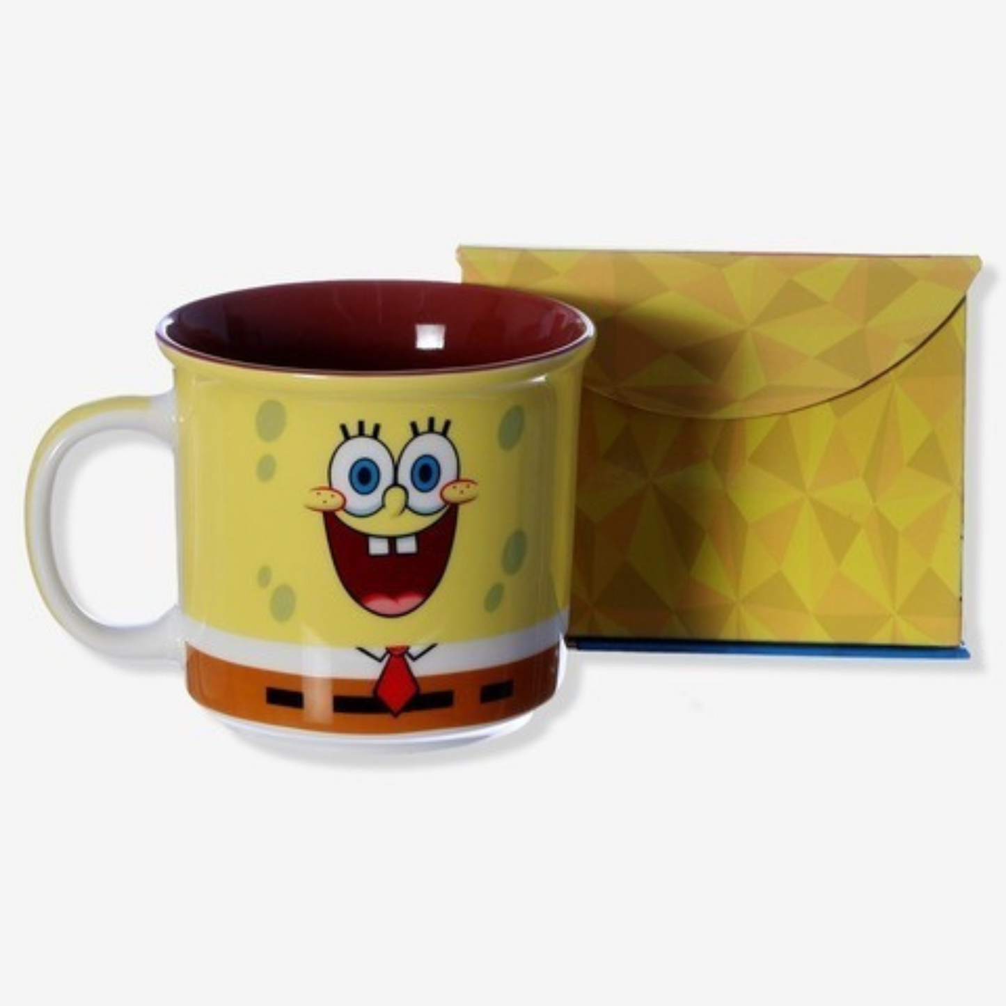 Caneca Bob Esponja 350ml Xicara Ceramica Caixa Presenteável