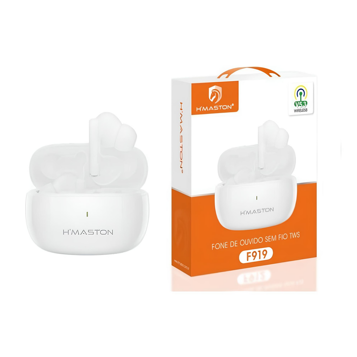 Fone De Ouvido Bluetooth S/ Fio Wireless 5.3 Hmaston F919