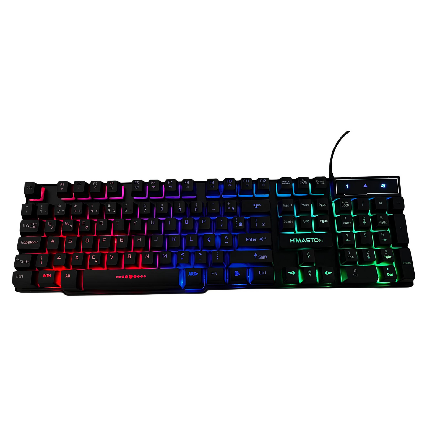 Kit Teclado E Mouse Gamer Rgb Usb Mecânico Hmaston Km-680