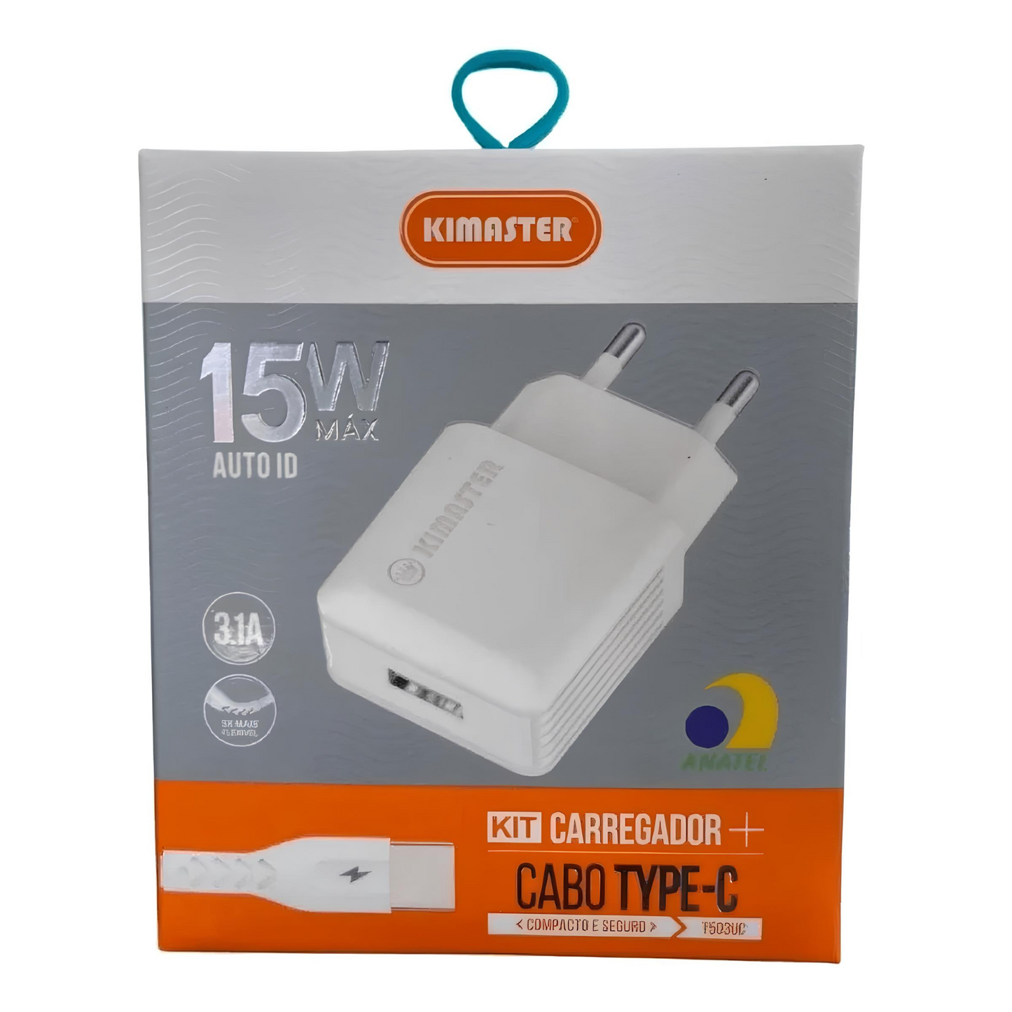 Kit Carregador Turbo 3.4a Type-c Kimaster - T502uc