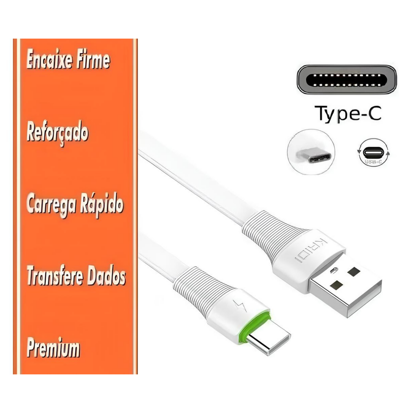 Cabo Usb Turbo Tipo C Reforçado