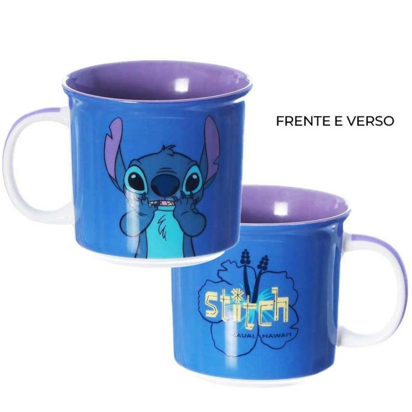Caneca Stitch Porcelana 350ml Zona Criativa