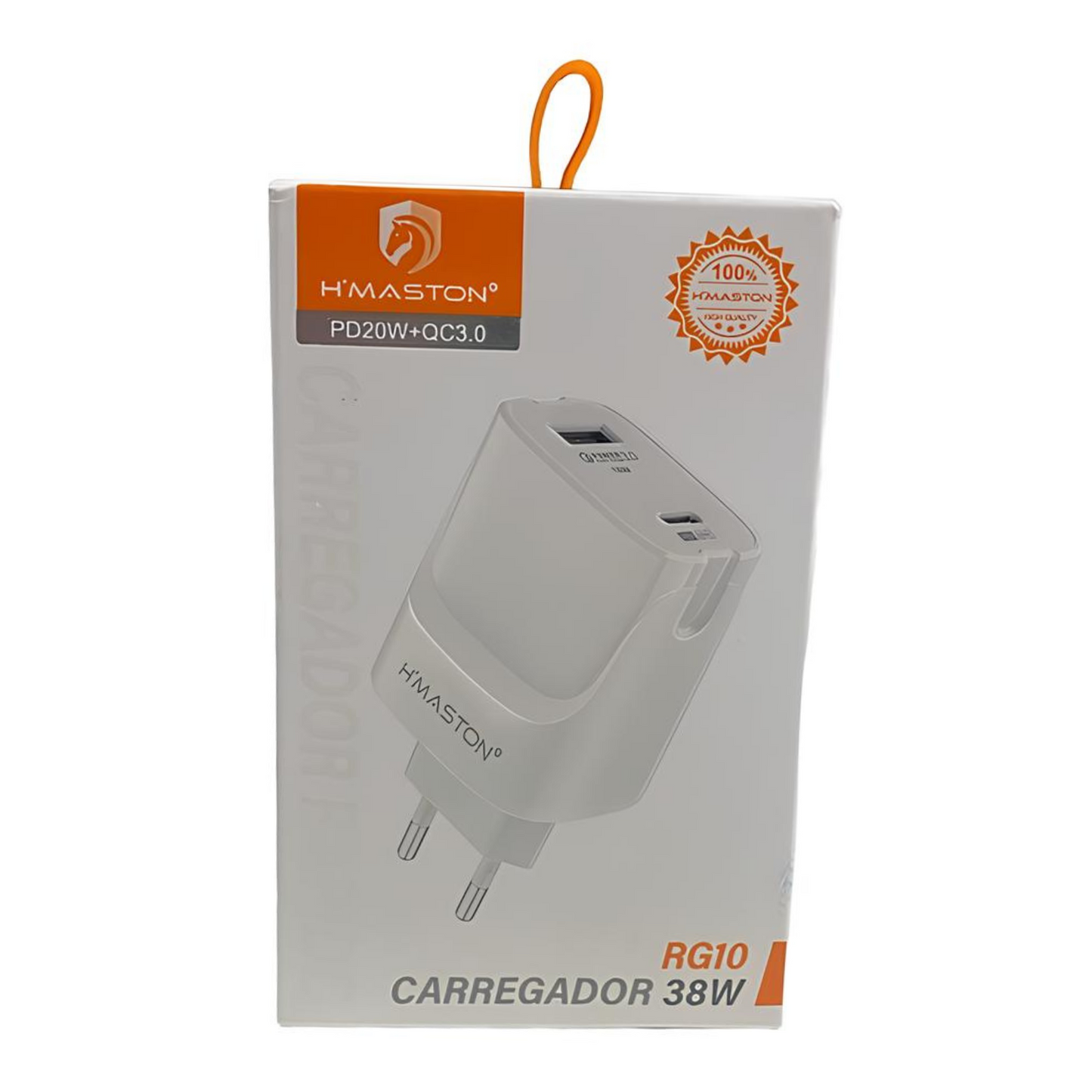 Carregador Usb E Usb C Hmaston 38w Turbo Rápido Pd20w+qc3.0