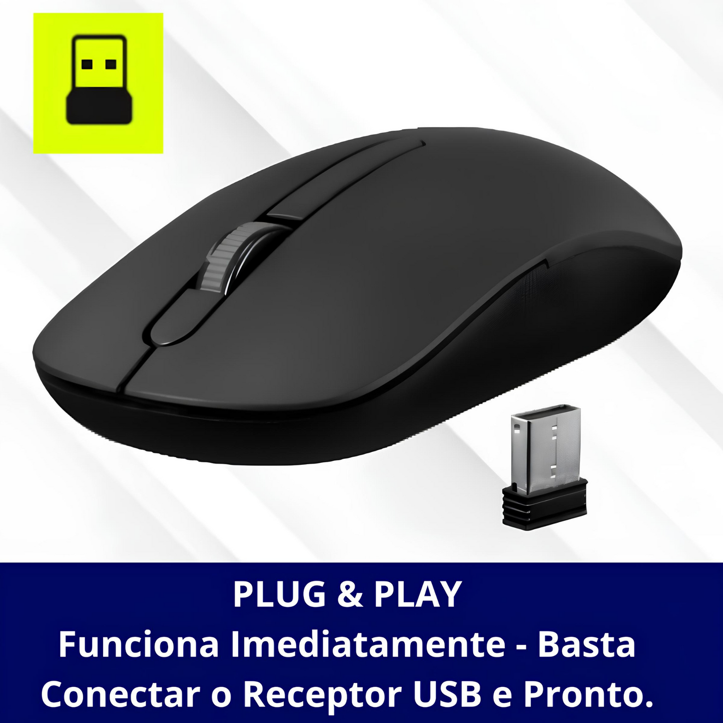 Kit Teclado E Mouse Sem Fio Bluetooth Usb Pc Notebook 2.4ghz