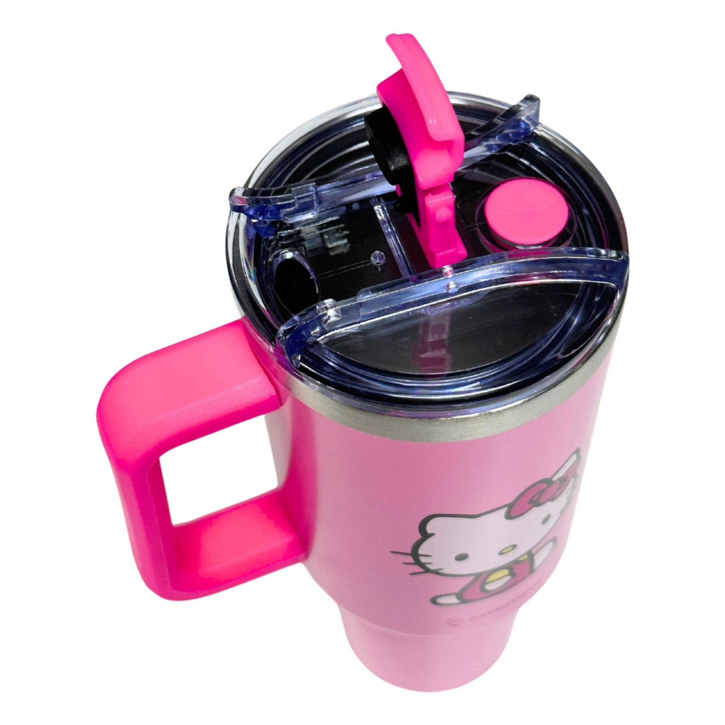 Canecão Tumbler Térmico Em Inox 1,15l Com Canudo Hello Kitty
