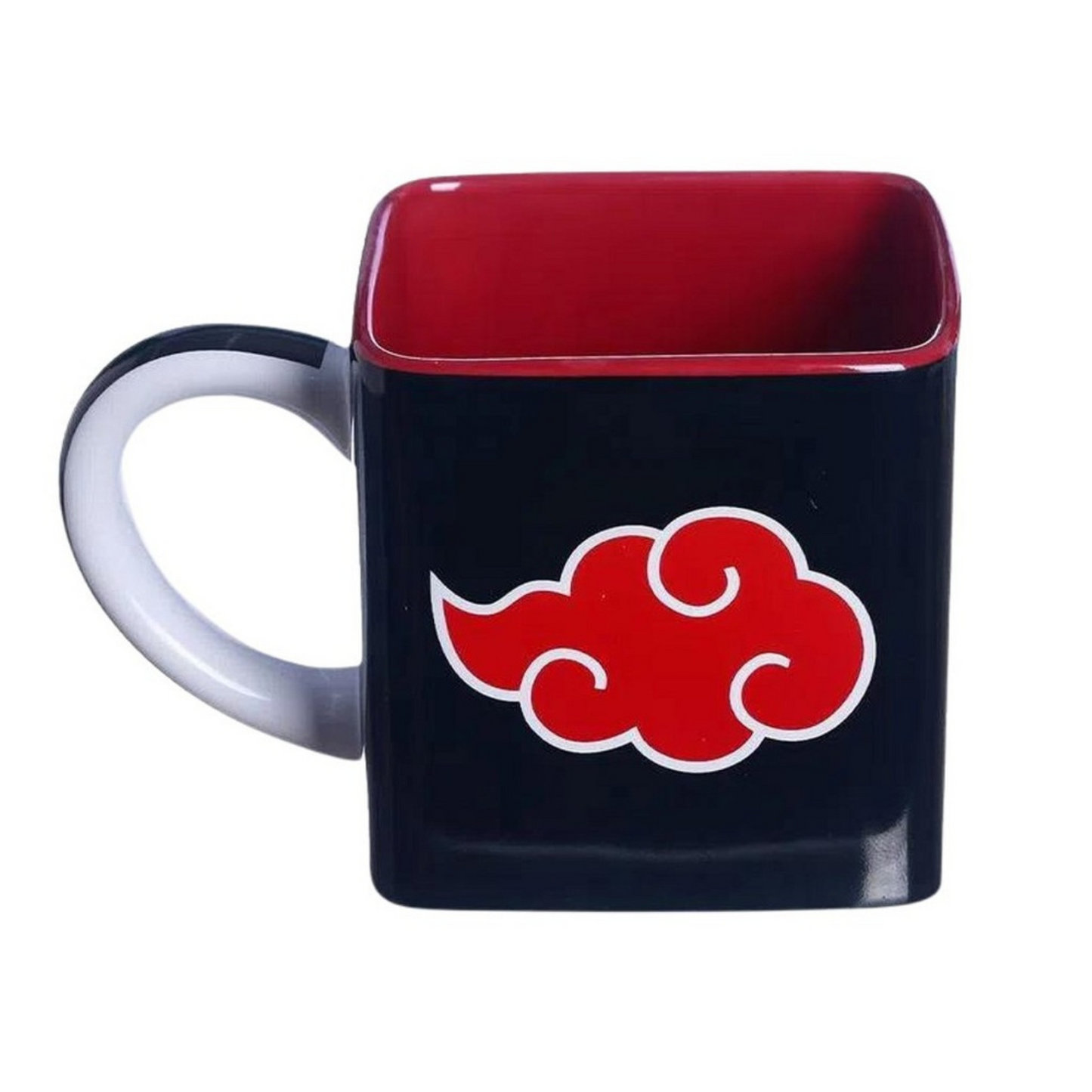 Caneca Akatsuki Itachi Cubo Quadrada Naruto Cerâmica 300ml