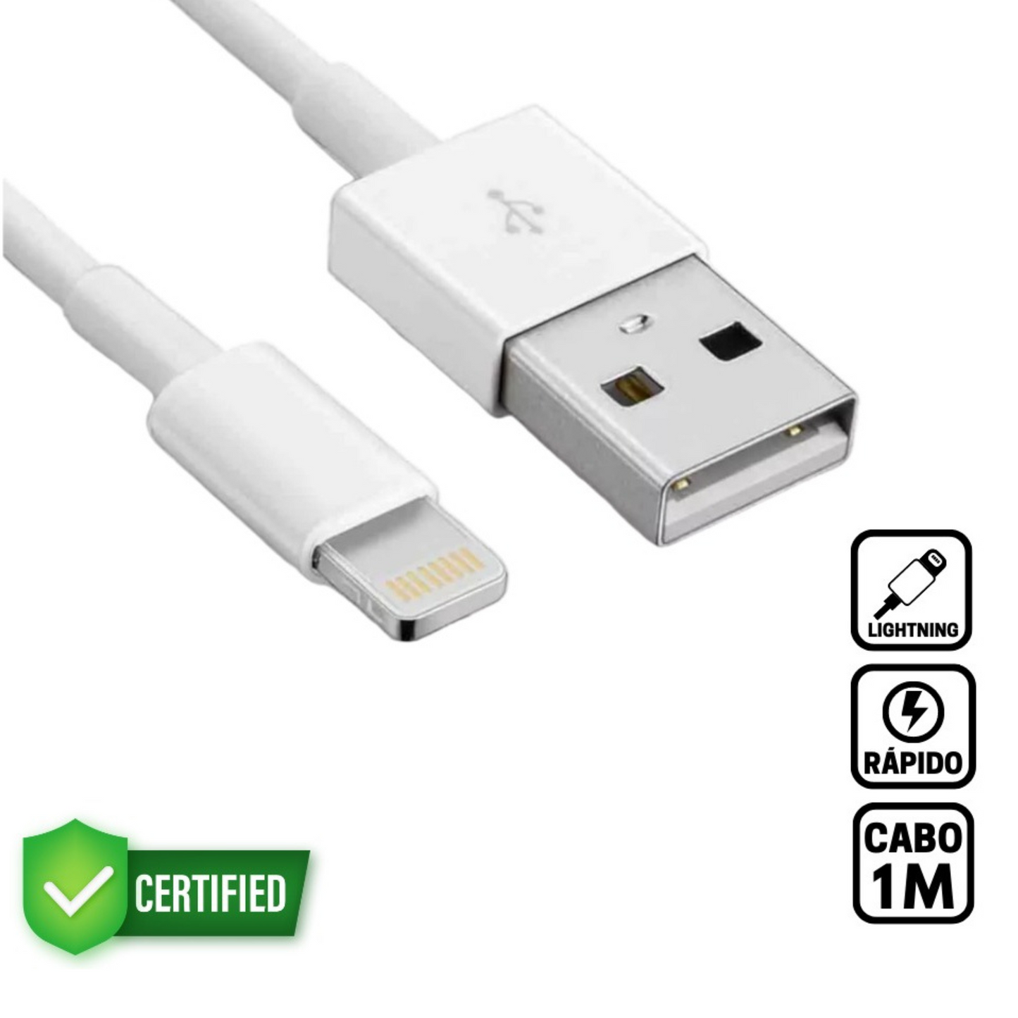 Cabo Usb Para Lightning Tipo iPhone Com 1m-hmaston-h108-2