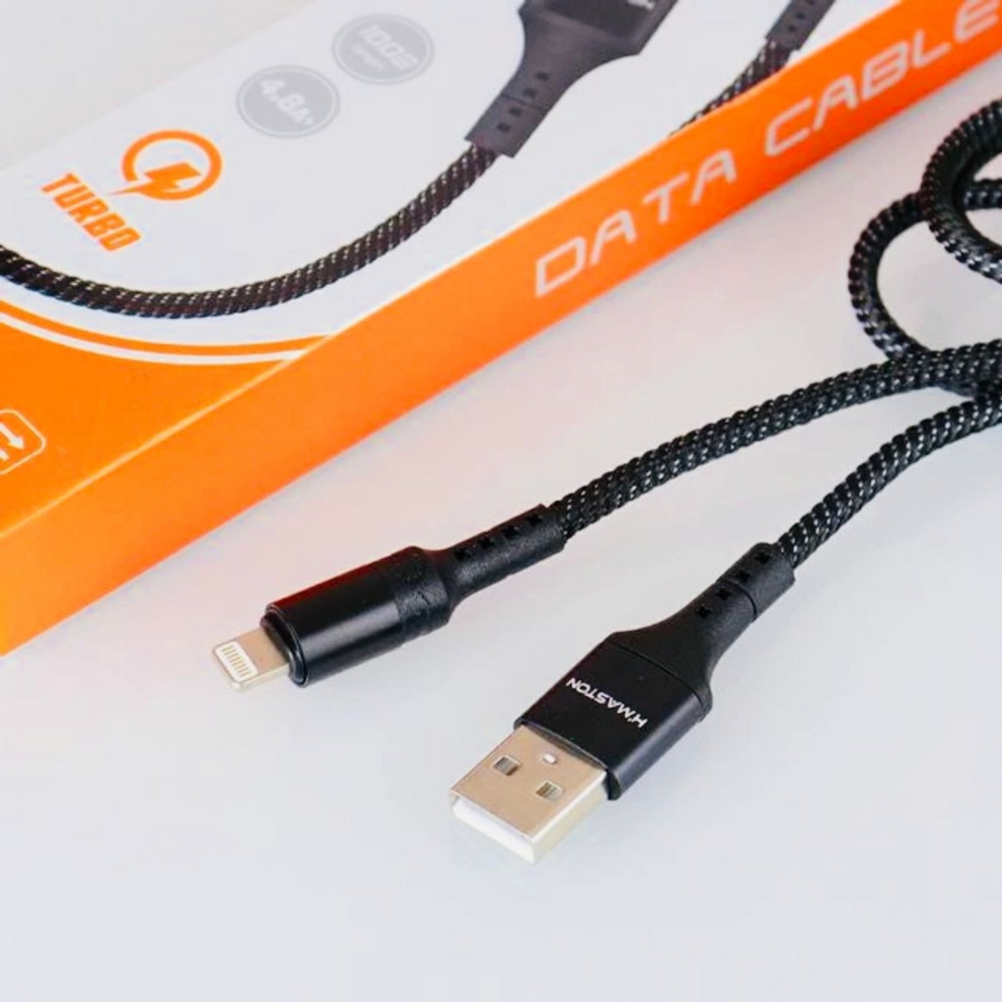 Cabo Usb Kingo P/iphon Carregador Dados Metálico Reforçado