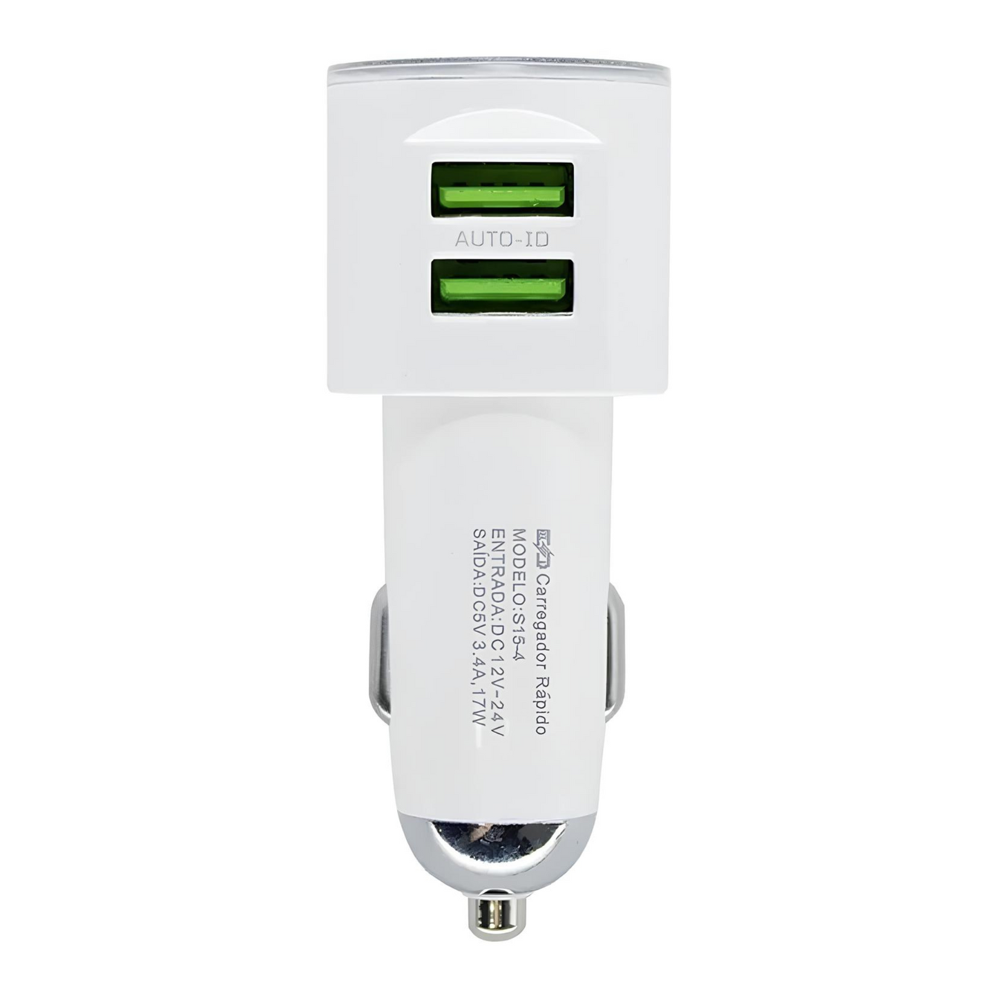 Carregador Veicular 2 Entradas Usb Fonte Turbo 3.4a H'maston