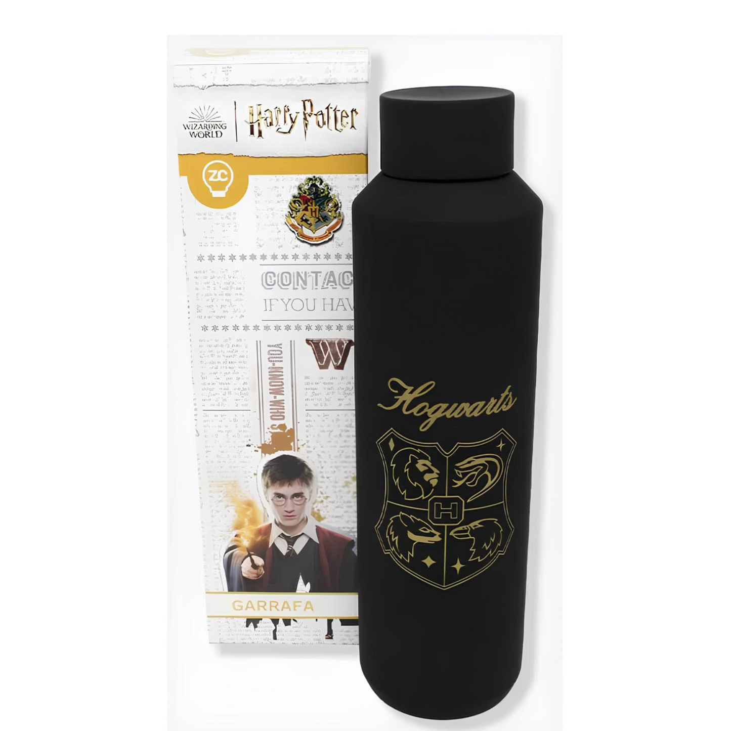 Garrafa Hogwarts 600ml Harry Potter Zona Criativa 10072569
