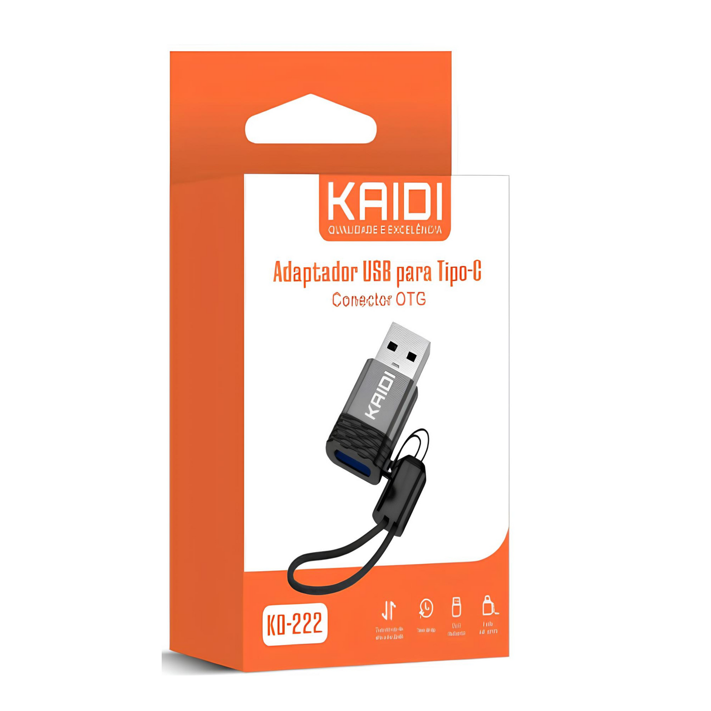 Adaptador USB Para Tipo-c Kaidi KD-222