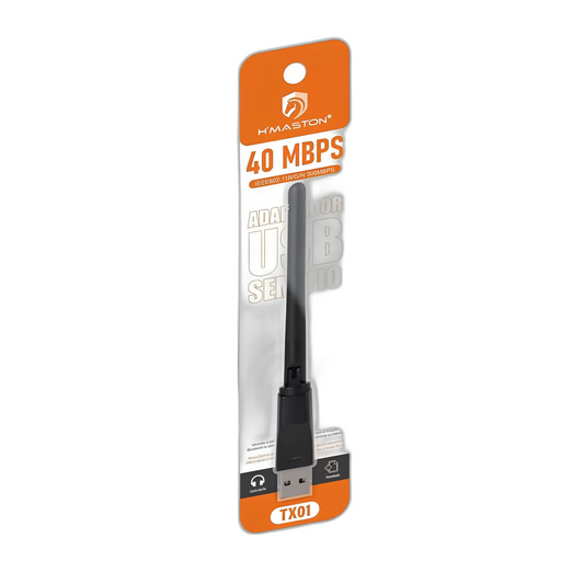 Adaptador Wifi Receptor Wireless Usb Antena 40Mbps Tx01