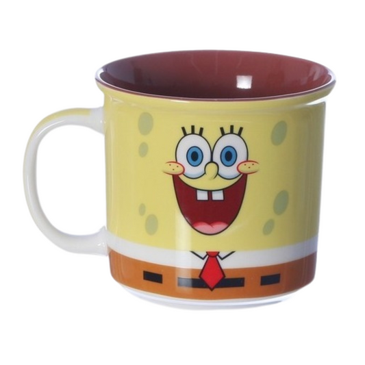 Caneca Bob Esponja 350ml Xicara Ceramica Caixa Presenteável