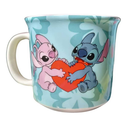 Caneca Stitch Angel Dia Namorados Disney Meu Alien Favorito