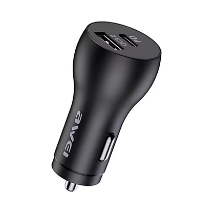 Carregador Veicular Carregamento Rápido Qc 3.0 Pd 20w C-842 Cor Preto