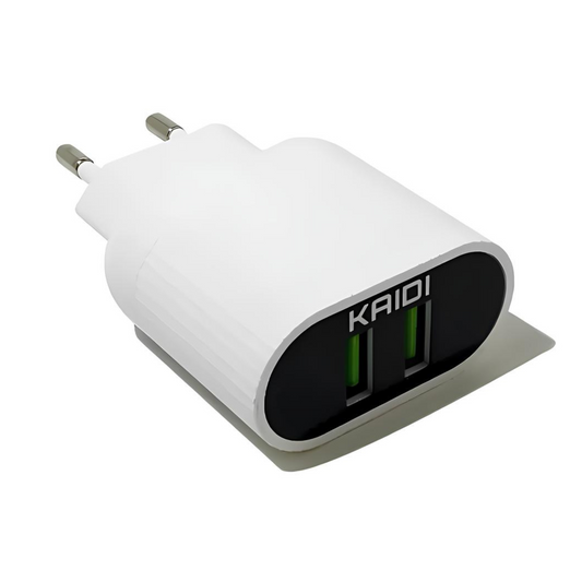 Carregador Para Celular Rapido 2 Usb Q3.0 Com Cabo Kaidi 12w Cor iPhone