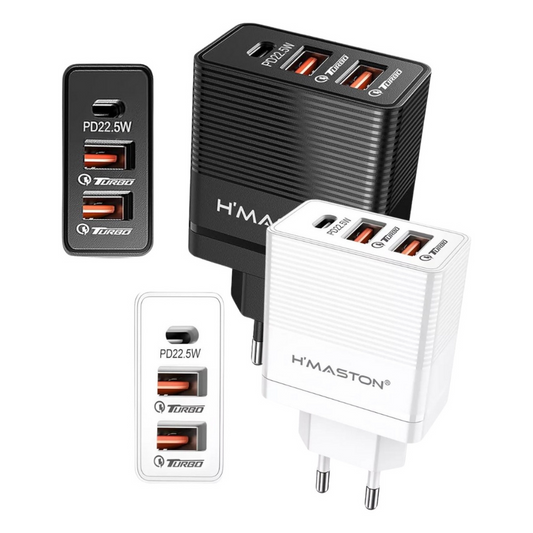 Carregador Turbo Original 4a Com 2 Usb E Usb-c Alta Potência