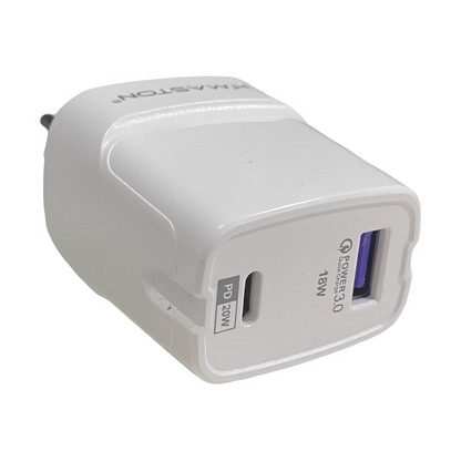 Carregador Usb E Usb C  Hmaston 38w Turbo Rápido Pd20w+qc3.0