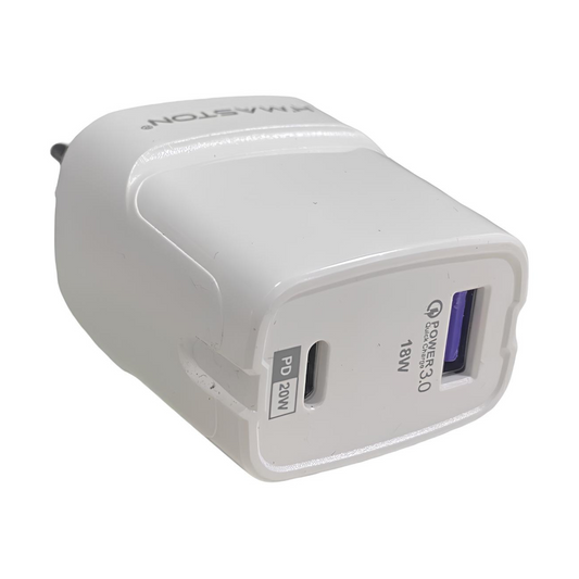 Carregador Usb E Usb C  Hmaston 38w Turbo Rápido Pd20w+qc3.0