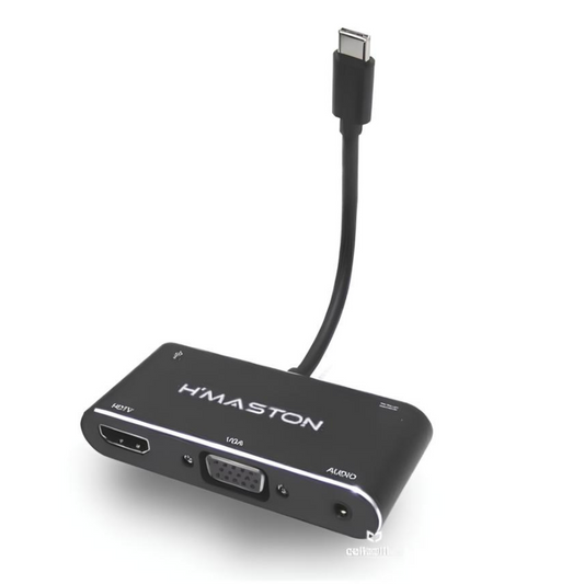 Conversor H'maston Usb-c P/hdmi/vga/usb 3.0 P2