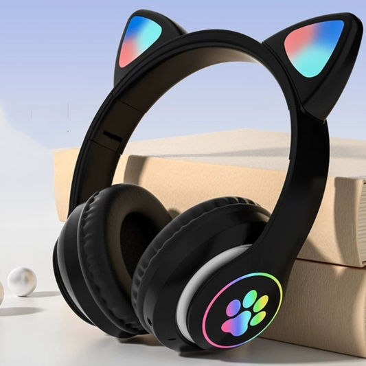 Fone de ouvido Bluetooth H'maston EJ040 Gatinha