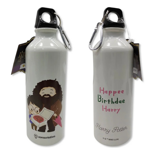 Garrafa Alumínio Happee Birthdae Harry Com Mosquetão 500ml