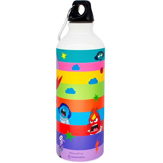 Garrafa Divertidamente C/ Mosquetão 500ml Em Alumínio Zona Criativa