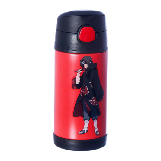 Garrafa Termica Click Akatsuki Naruto Infantil Para Escola