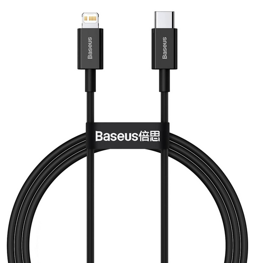 Kit Fonte Carregador Baseus 20w Saída Dupla USB-C + USB Ultra Rápido + Cabo PD2.0 60W