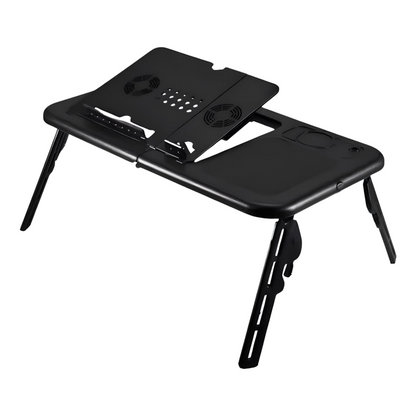 Mesa Articulada Dobravel P/ Notebook Com Cooler Sofa Cama