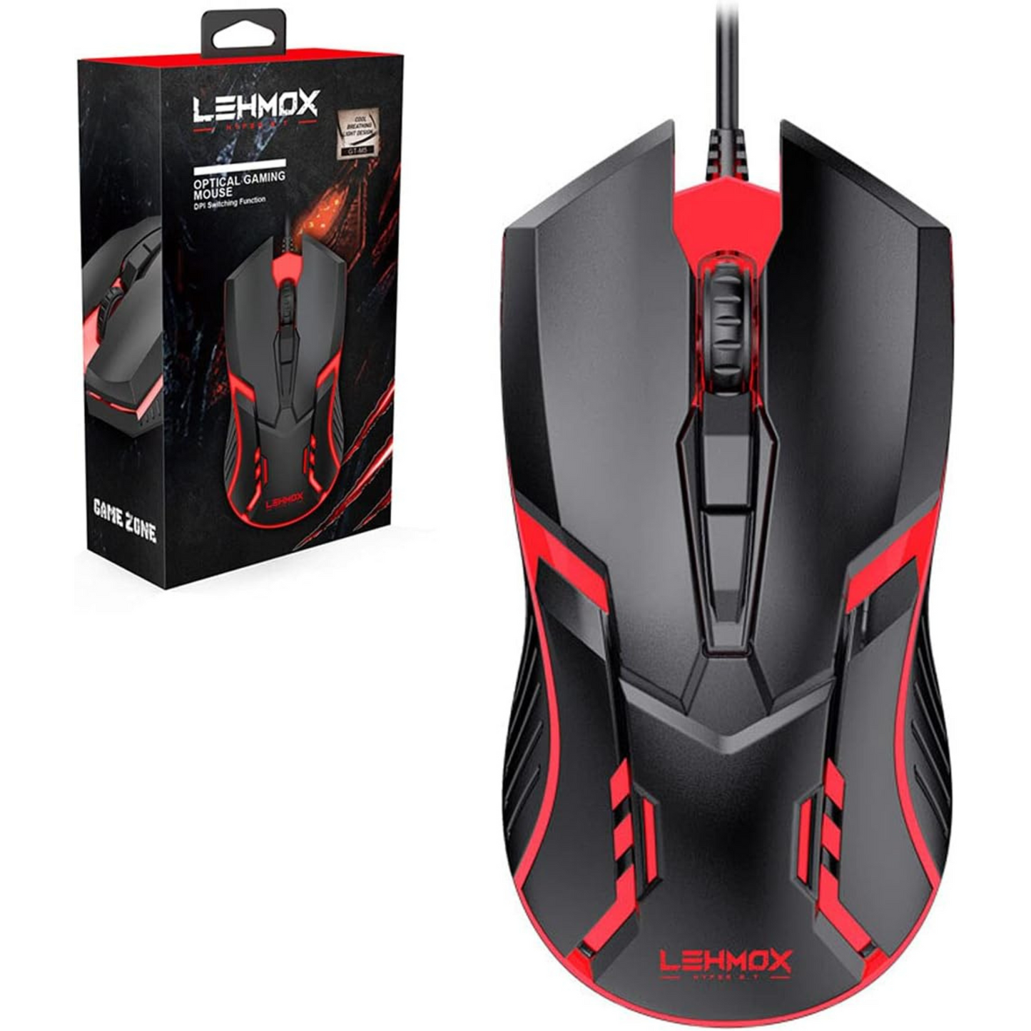 Mouse Gamer lemox Gt - M5 Led 1200dpi