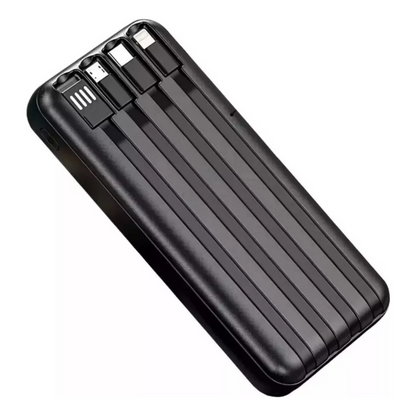 Power Bank 20000 Carregador Portátil 3.1 A Saída Cor Preto