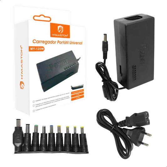 Carregador Fonte Universal Para Notebook Laptop 12v 24v 120w
