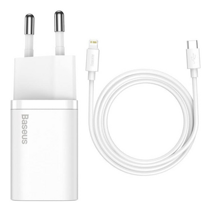 Carregador Para Iphone Tipo-C PD 20w Quick Charger Super Si, Baseus, SMO1