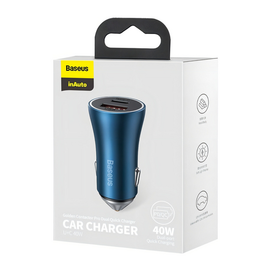Carregador Baseus Golden Pro dual usb veicular