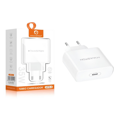 Carregador De Parede Tomada Entrada Tipo C 35w Hmaston