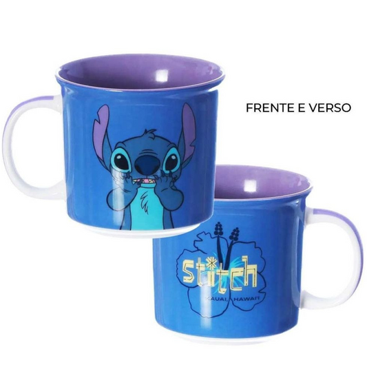 Caneca Stitch Porcelana 350ml Zona Criativa