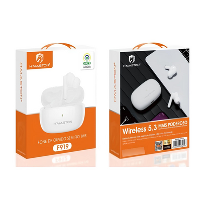 Fone De Ouvido Bluetooth S/ Fio Wireless 5.3 Hmaston F919